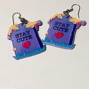 Too Cute Grave stone Earrings